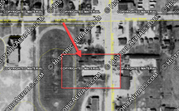 Reins Motel - 1954 Aerial (newer photo)